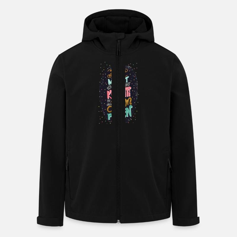 Konfetti - Recycelte Männer Softshell-Jacke von Stanley/Stella - Schwarz