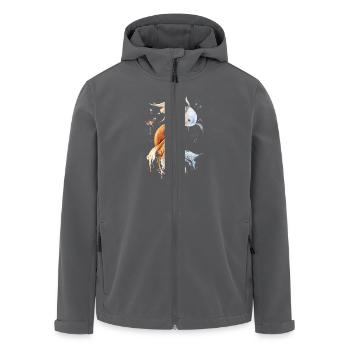 Sternzeichen Fische - Recycelte Männer Softshell-Jacke von Stanley/Stella - Schwarz - Vorne - AI Model Male 185 light (185cm)