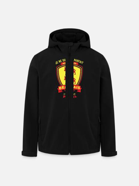Béarnais Parfait - Veste softshell homme en polyester recyclé Stanley/Stella - noir