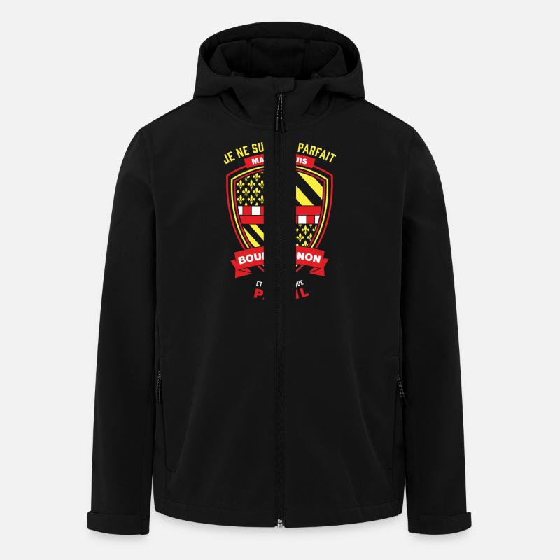 Bourguignon Parfait - Veste softshell homme en polyester recyclé Stanley/Stella - noir