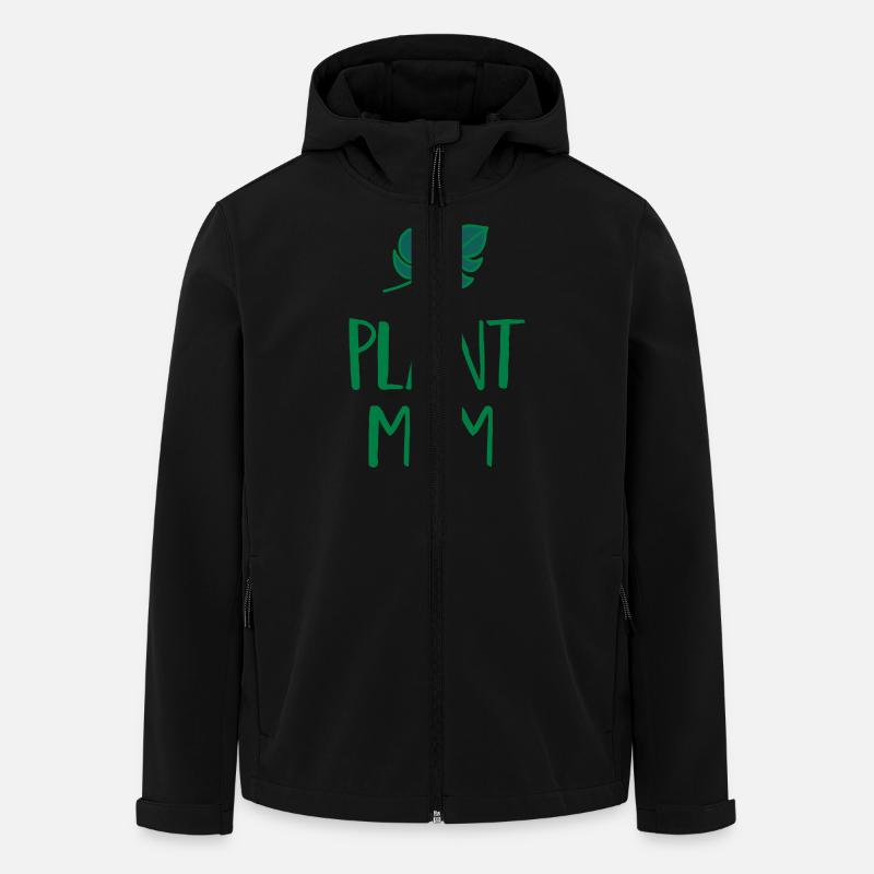 Plant Mom - Men’s Recycled Softshell Jacket by Stanley/Stella - black