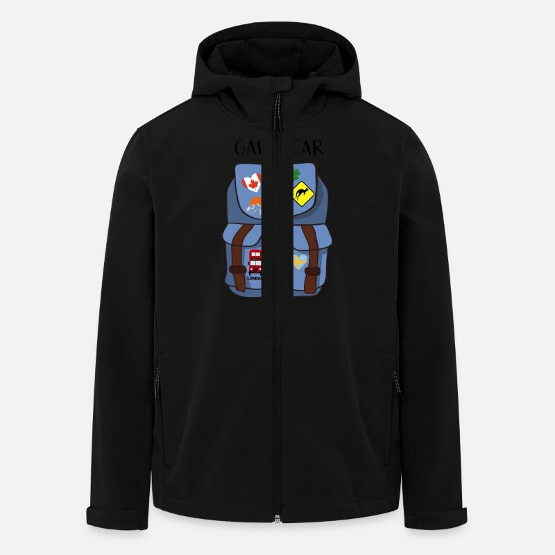 Année de l’écart - Veste softshell homme en polyester recyclé Stanley/Stella - noir