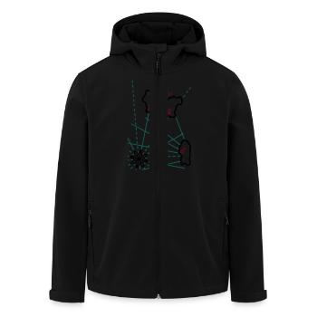 Treasure - anchorage - 3 Color Vector - Men’s Recycled Softshell Jacket by Stanley/Stella - black - Front - AI Model Male 185 light (185cm)