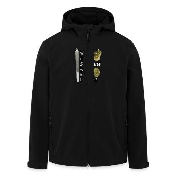 Schultüte Joint Gras Kiffer Geschenk - Recycelte Männer Softshell-Jacke von Stanley/Stella - Schwarz - Vorne - AI Model Male 185 light (185cm)
