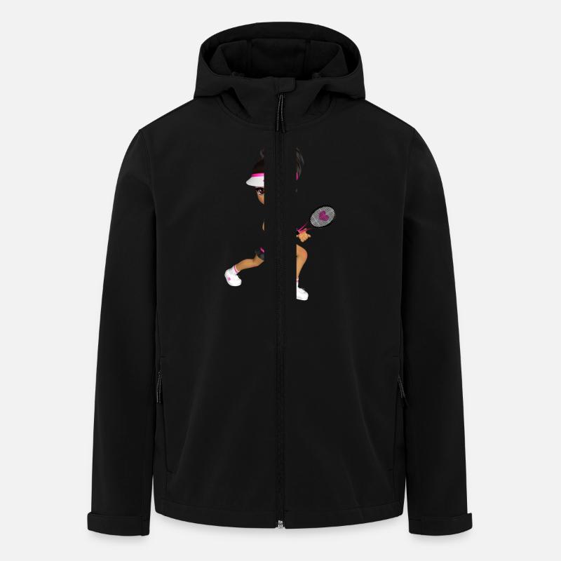 Tennis Girl - Recycelte Männer Softshell-Jacke von Stanley/Stella - Schwarz