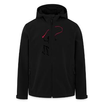 Squelette pendant la corde à sauter - Veste softshell homme en polyester recyclé Stanley/Stella - noir - Devant - AI Model Male 185 light (185cm)