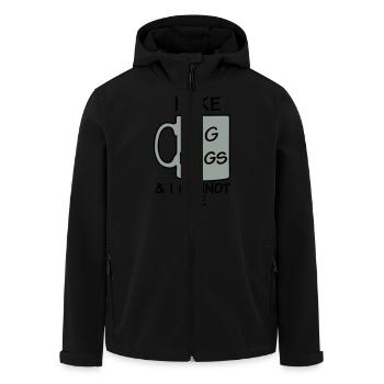 I LIKE BIG Tassen & ich kann nicht lügen - Recycelte Männer Softshell-Jacke von Stanley/Stella - Schwarz - Vorne - AI Model Male 185 light (185cm)
