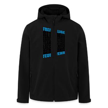 Feuerwehr - Recycelte Männer Softshell-Jacke von Stanley/Stella - Schwarz - Vorne - AI Model Male 185 light (185cm)