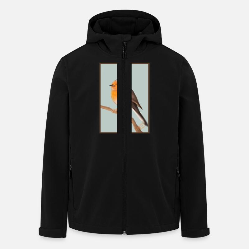 robin - Men’s Recycled Softshell Jacket by Stanley/Stella - black