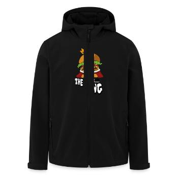 burger - Veste softshell homme en polyester recyclé Stanley/Stella - noir - Devant - AI Model Male 185 light (185cm)