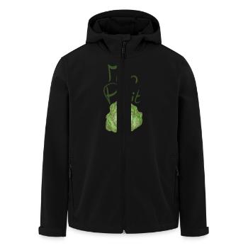 mon petit chou - Veste softshell homme en polyester recyclé Stanley/Stella - noir - Devant - AI Model Male 185 light (185cm)