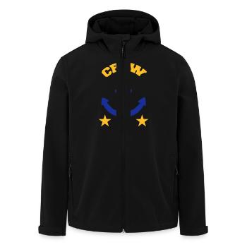 Crew - Veste softshell homme en polyester recyclé Stanley/Stella - noir - Devant - AI Model Male 185 light (185cm)