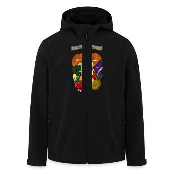 5 fruits et légumes - Veste softshell homme en polyester recyclé Stanley/Stella - noir - Devant - AI Model Male 185 light (185cm)
