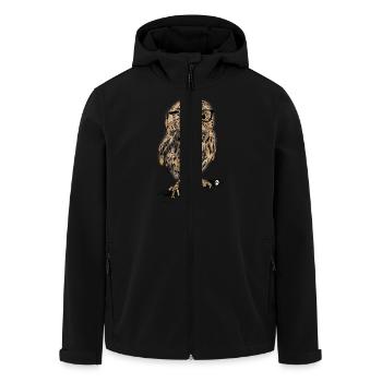 AD Owl - Recycelte Männer Softshell-Jacke von Stanley/Stella - Schwarz - Vorne - AI Model Male 185 light (185cm)