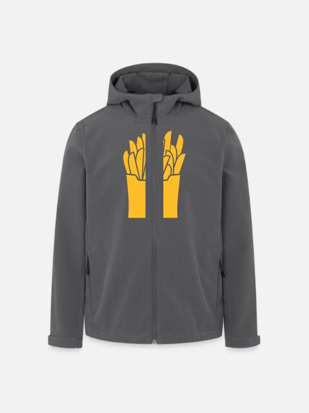 Fries - Men’s Recycled Softshell Jacket by Stanley/Stella - black