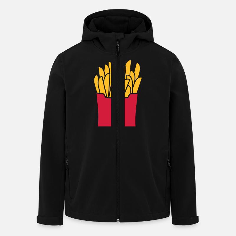 Fries - Men’s Recycled Softshell Jacket by Stanley/Stella - black