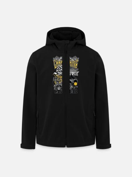 pop_up_hold_up_csj - Veste softshell homme en polyester recyclé Stanley/Stella - noir