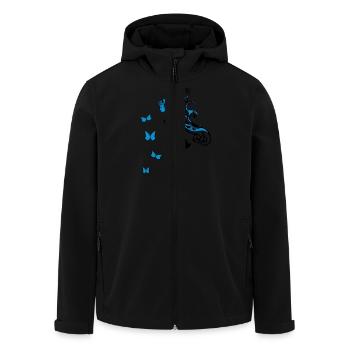 Fairy wings butterflies - Men’s Recycled Softshell Jacket by Stanley/Stella - black - Front - AI Model Male 185 light (185cm)