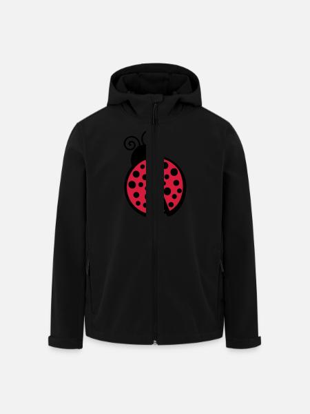 Ladybug - Men’s Recycled Softshell Jacket by Stanley/Stella - black