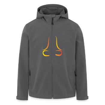 Meditation - Men’s Recycled Softshell Jacket by Stanley/Stella - anthracite - Front - AI Model Male 185 light (185cm)