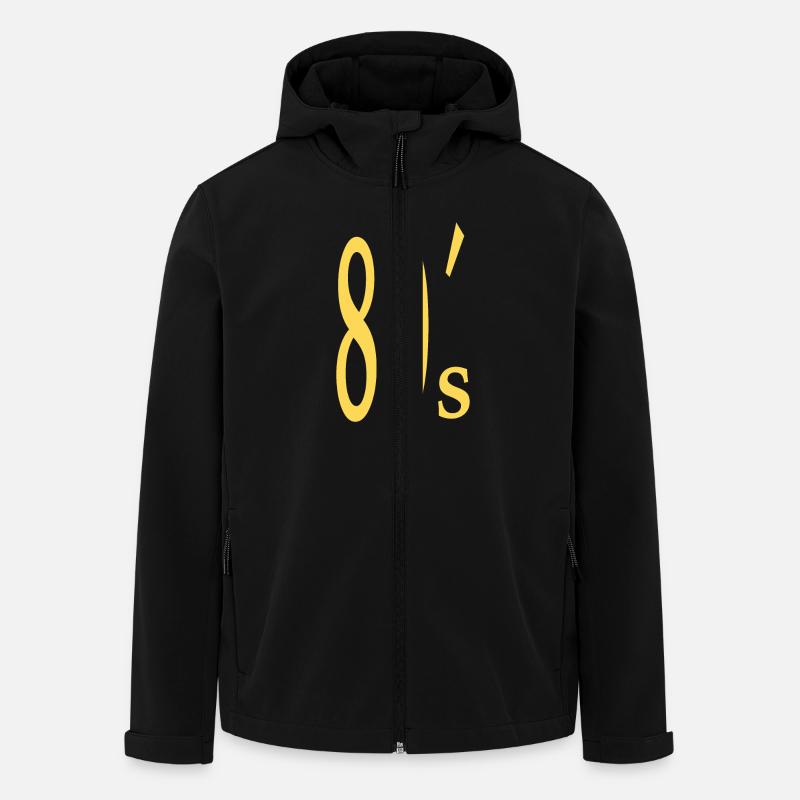 80s 80s ́s Gift - Men’s Recycled Softshell Jacket by Stanley/Stella - black