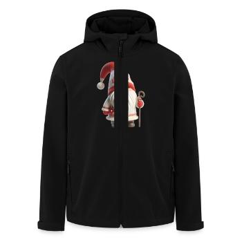Christmas Gnome 3 - Men’s Recycled Softshell Jacket by Stanley/Stella - black - Front - AI Model Male 185 light (185cm)