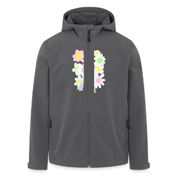 Queen of Joy - Men’s Recycled Softshell Jacket by Stanley/Stella - anthracite - Front - AI Model Male 185 light (185cm)