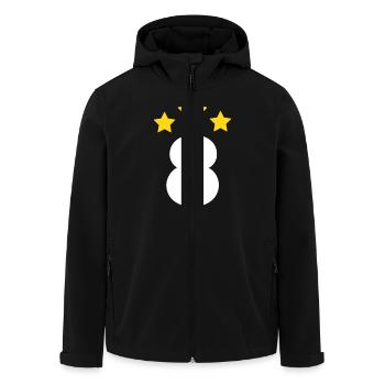 8 ans étoile - cadeau de 8e anniversaire - Veste softshell homme en polyester recyclé Stanley/Stella - noir - Devant - AI Model Male 185 light (185cm)