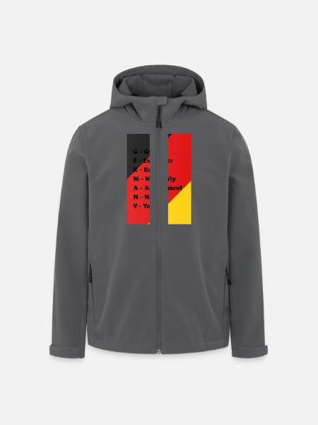 Germany - Men’s Recycled Softshell Jacket by Stanley/Stella - black
