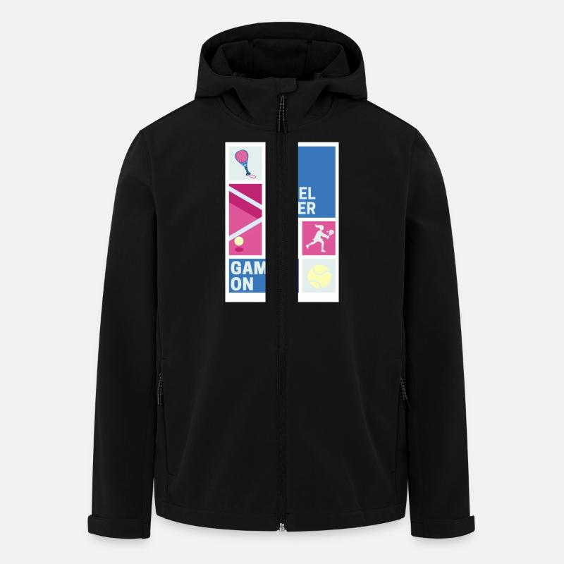 Padel-Liebhaber - Recycelte Männer Softshell-Jacke von Stanley/Stella - Schwarz