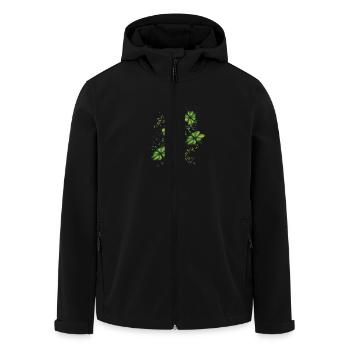 KleeBlatt - Recycelte Männer Softshell-Jacke von Stanley/Stella - Schwarz - Vorne - AI Model Male 185 light (185cm)