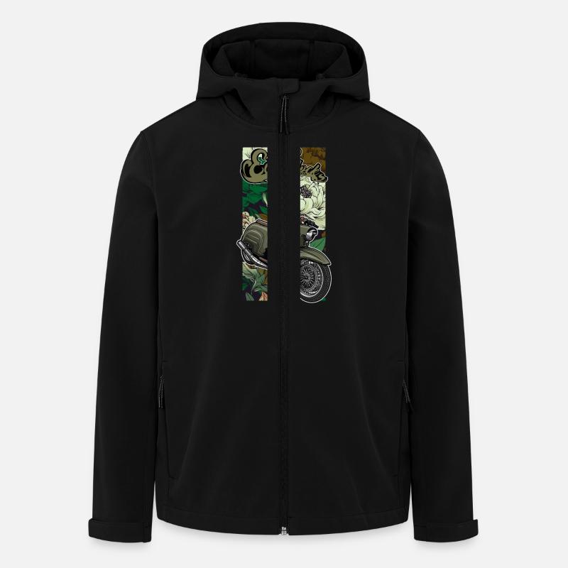Schwalbe KR51/1 // Illustration - Men’s Recycled Softshell Jacket by Stanley/Stella - black