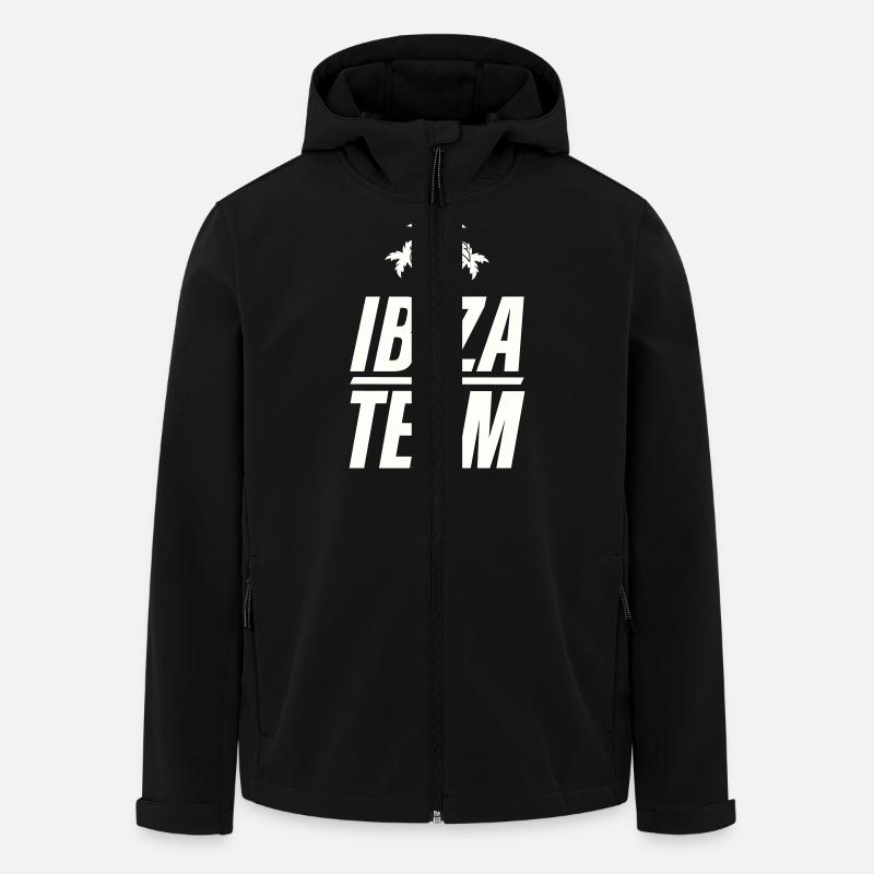 L’équipe d’Ibiza - Veste softshell homme en polyester recyclé Stanley/Stella - noir