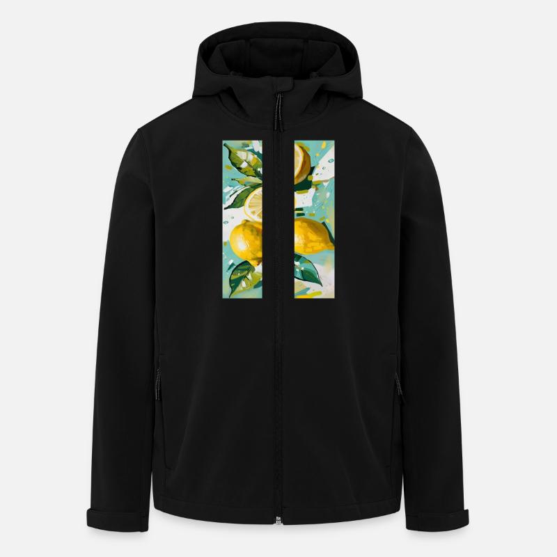 Humeur citron - Veste softshell homme en polyester recyclé Stanley/Stella - noir