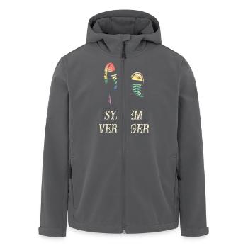 Défaillances du système - Veste softshell homme en polyester recyclé Stanley/Stella - charbon - Devant - AI Model Male 185 light (185cm)