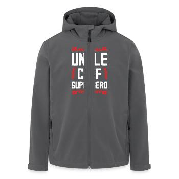 Oncle Super-héros - Veste softshell homme en polyester recyclé Stanley/Stella - charbon - Devant - AI Model Male 185 light (185cm)