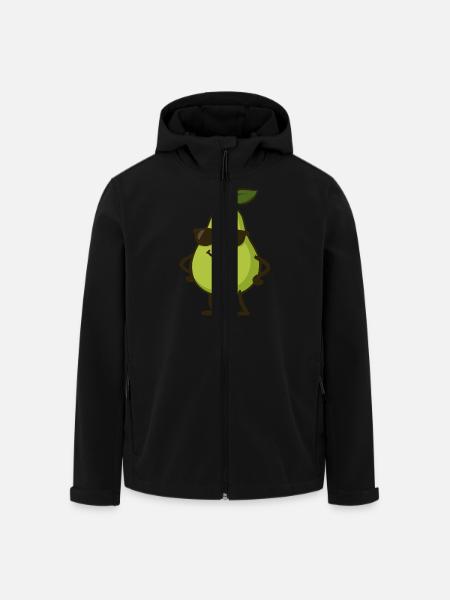 birne comic cool - Recycelte Männer Softshell-Jacke von Stanley/Stella - Schwarz