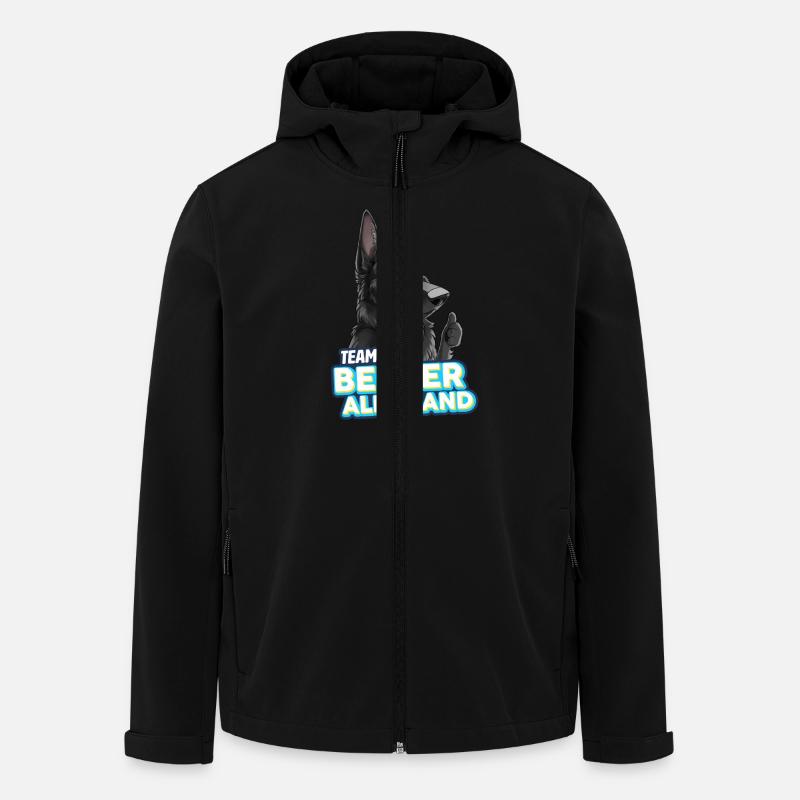 TEAM German Shepherd - Black - Men’s Recycled Softshell Jacket by Stanley/Stella - black