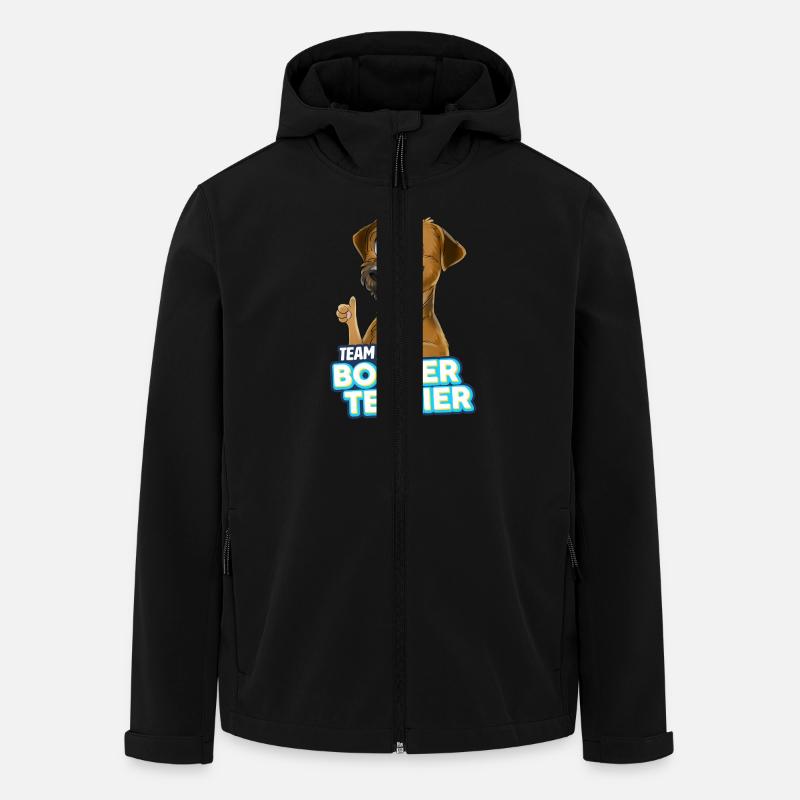 TEAM Border Terrier - Veste softshell homme en polyester recyclé Stanley/Stella - noir