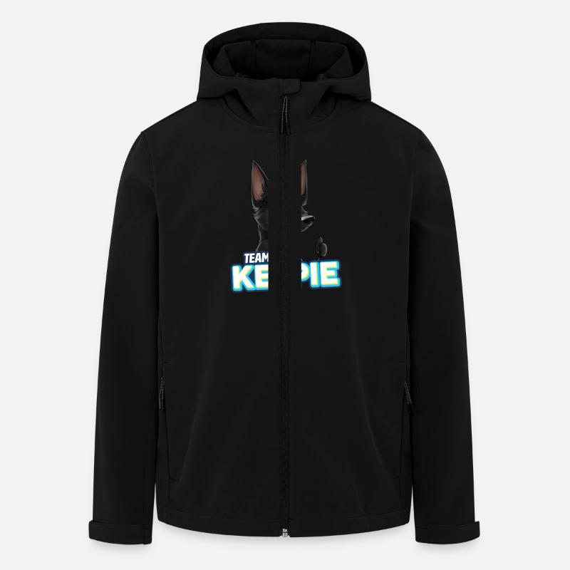 TEAM Kelpie - Schwarz - Recycelte Männer Softshell-Jacke von Stanley/Stella - Schwarz