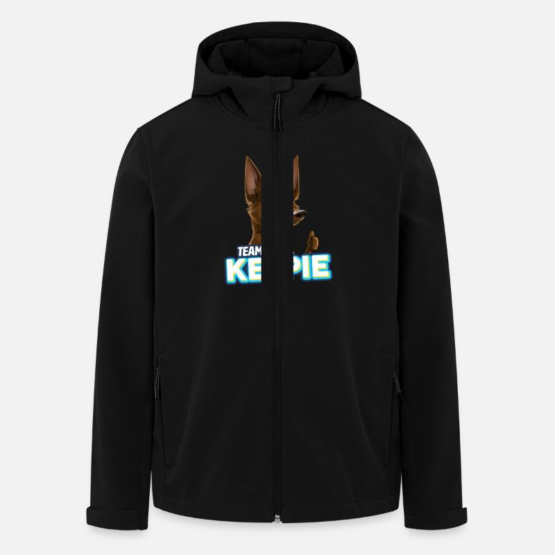 TEAM Kelpie - Schokolade - Recycelte Männer Softshell-Jacke von Stanley/Stella - Schwarz