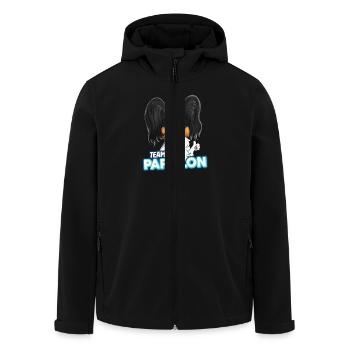 TEAM Butterfly - Black & Tan - Men’s Recycled Softshell Jacket by Stanley/Stella - black - Front - AI Model Male 185 light (185cm)