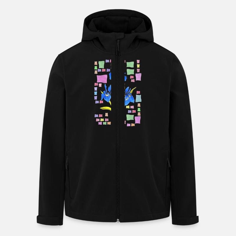 Fleur - Veste softshell homme en polyester recyclé Stanley/Stella - noir
