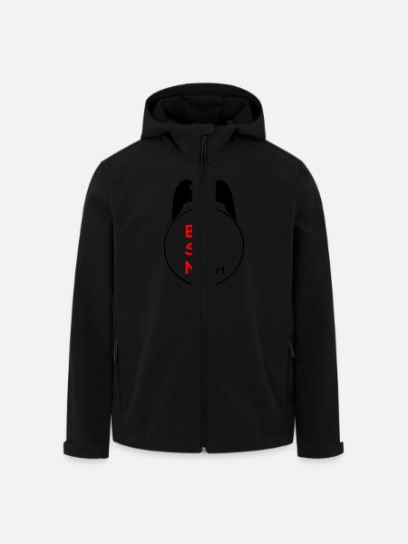 bsn - Veste softshell homme en polyester recyclé Stanley/Stella - noir