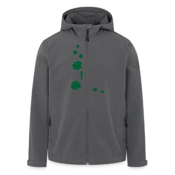 Shamrocks - Men’s Recycled Softshell Jacket by Stanley/Stella - black - Front - AI Model Male 185 light (185cm)