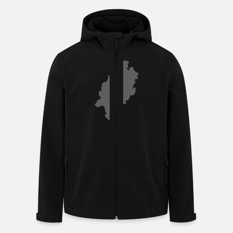 Hessen - Recycelte Männer Softshell-Jacke von Stanley/Stella - Schwarz