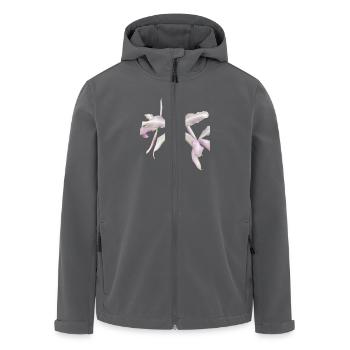 Cattleya Hybride Weiß Pink Blüte Orchideenblüte - Recycelte Männer Softshell-Jacke von Stanley/Stella - Schwarz - Vorne - AI Model Male 185 light (185cm)
