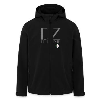 DZ EL Djazair gris - Veste softshell homme en polyester recyclé Stanley/Stella - noir - Devant - AI Model Male 185 light (185cm)
