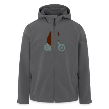 Biker Bear, Born Free, Ride Free - Men’s Recycled Softshell Jacket by Stanley/Stella - black - Front - AI Model Male 185 light (185cm)