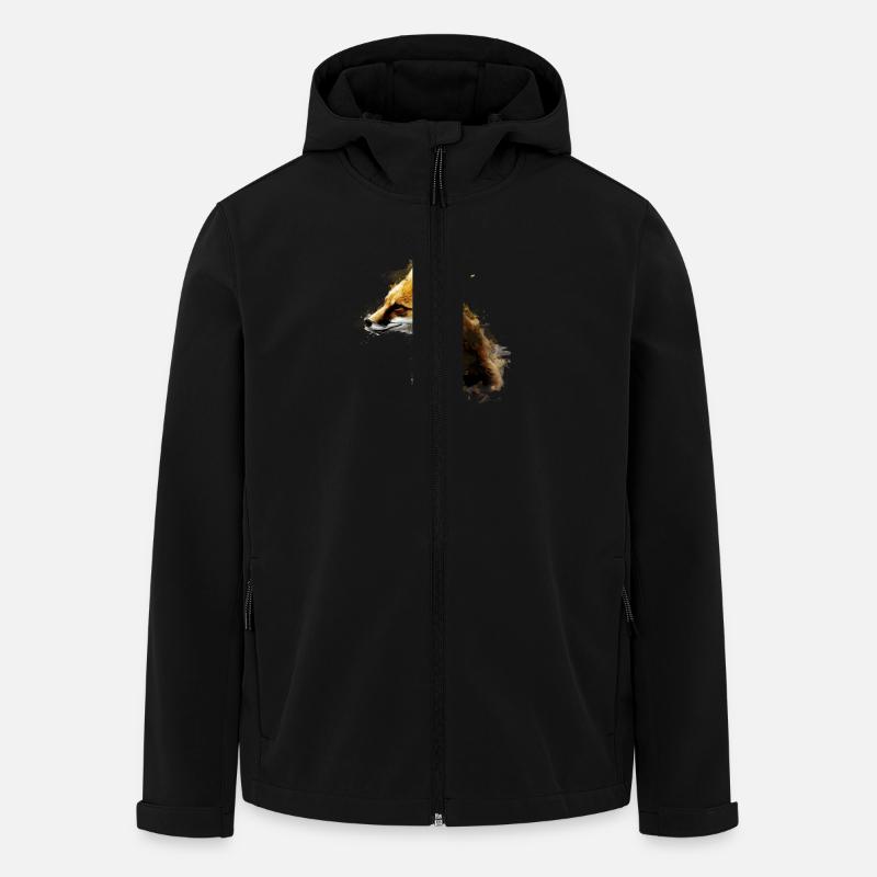 Fuchs - Recycelte Männer Softshell-Jacke von Stanley/Stella - Schwarz